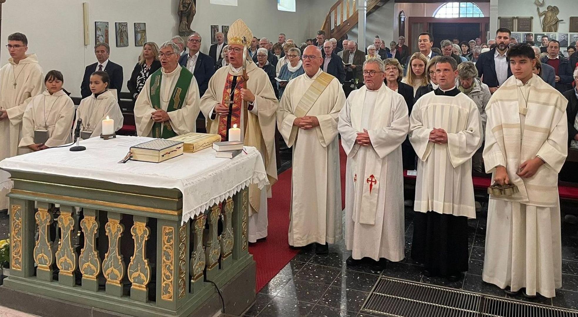 Am Schluss des Festgottesdienstes