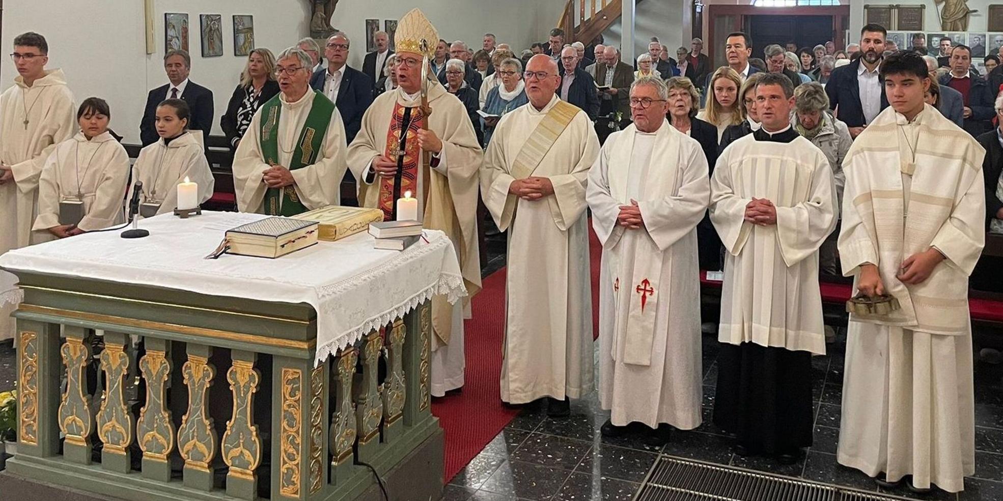 Am Schluss des Festgottesdienstes
