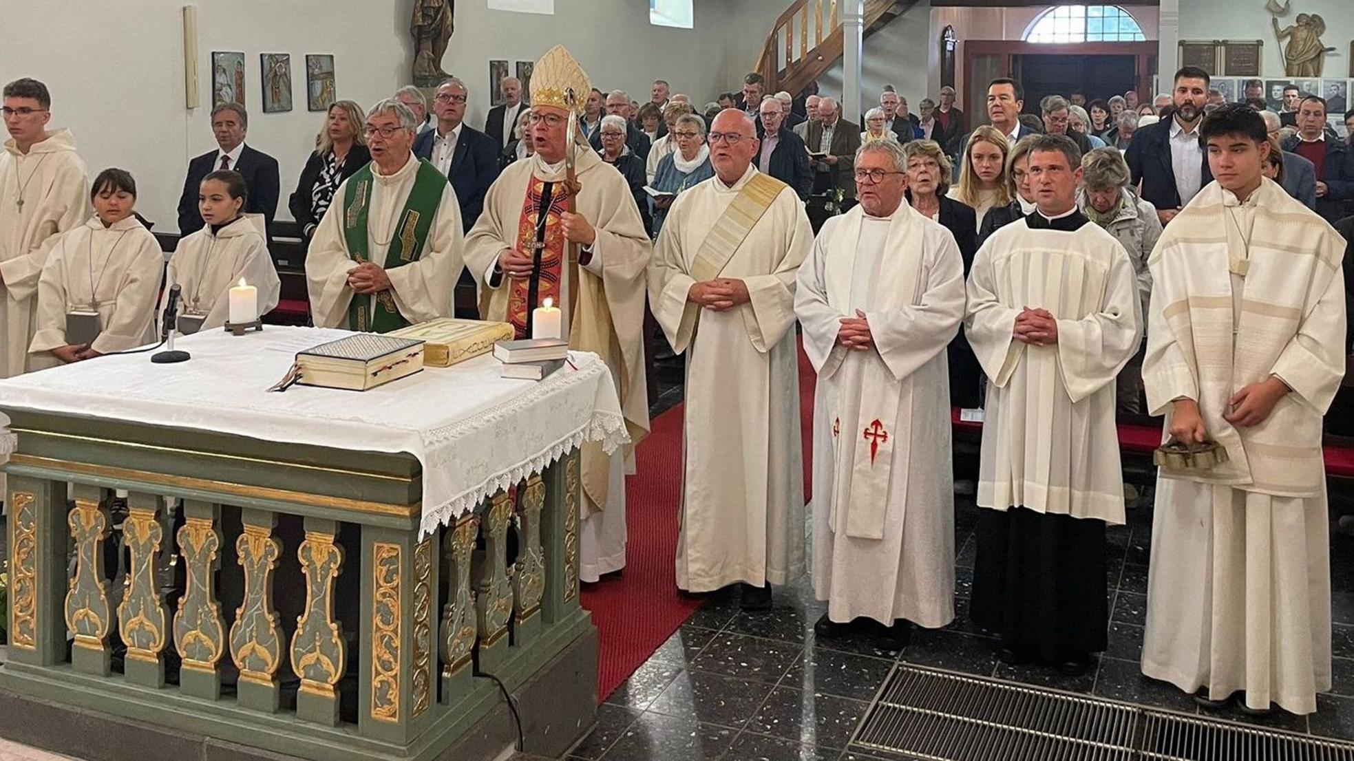 Am Schluss des Festgottesdienstes