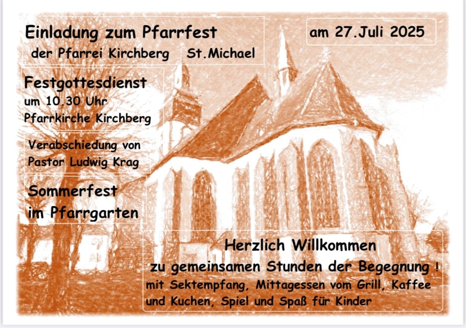 Einladung Pfarrfest